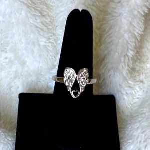 Angel Wing Ring Genuine Sterling Silver